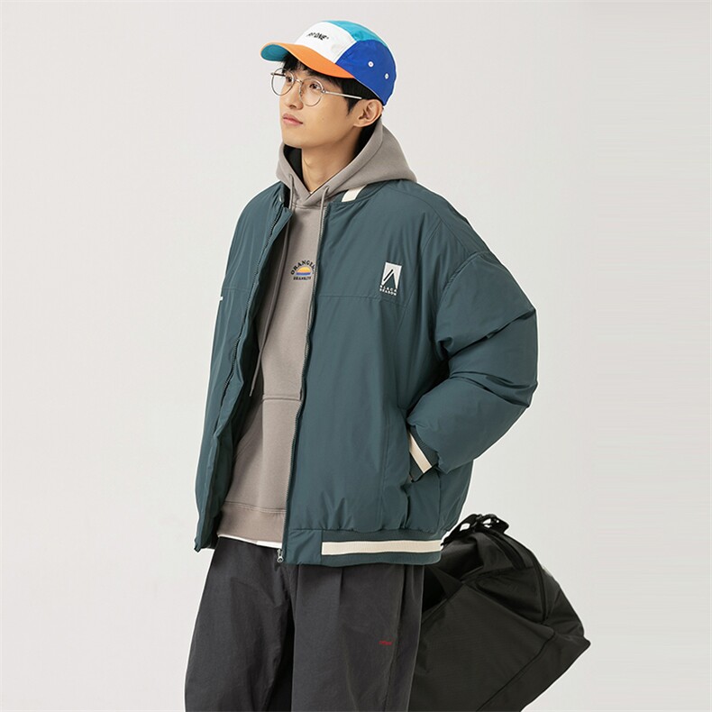 2026冬季新款男日系潮牌纯色刺绣白鸭绒羽绒服加厚外套YR38-F219,男装羽绒服,电商A101（原外27）