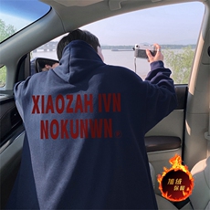 抖音得物供货可提供视频秋冬重磅美式宽松连帽卫衣WKD29，男装卫衣，电商A486