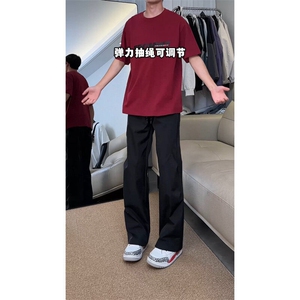 美式简约休闲裤，可送样，A061-AX00712-P50-视频截图图片