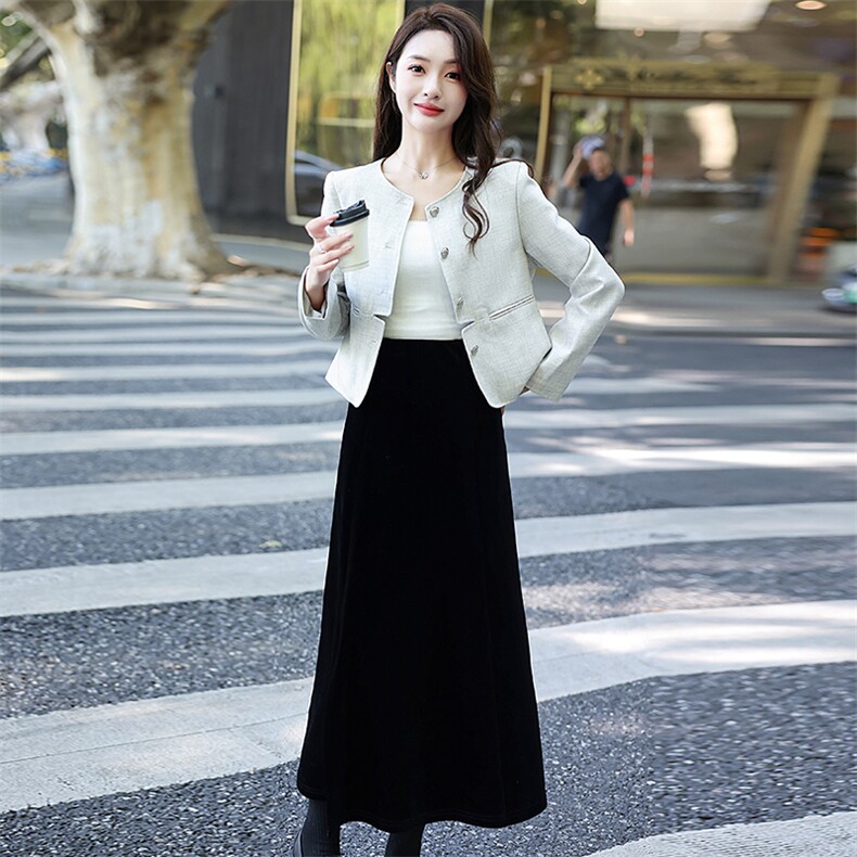现货秒发2024秋装新款韩版小香风西装风衣外套短外套,女装风衣,星宇服饰