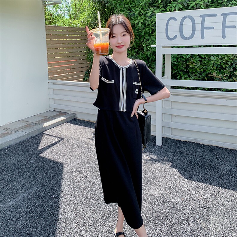 新款现货主推针织显瘦连衣裙9829-P125-K178,女装连衣裙,2C129