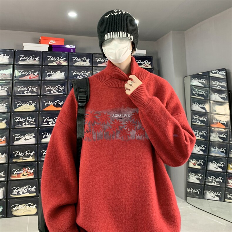 高质量！秋冬季高领毛衣加绒加厚翻领针织衫男毛衣FL541-特P38,男装针织衫/毛衣,电商B371