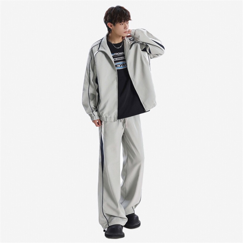 春秋季冲锋外套男款夹克男装中学生潮流拼接套装TZ0572-P118,男装休闲套装,星座308B-2