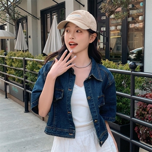 黑色牛仔工装风夏季女2025新款韩版复古宽松减龄半身裙图片