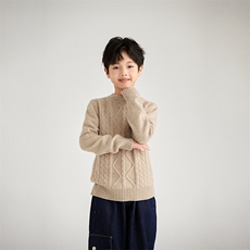 羊毛高品质儿童毛衣男女童保暖针织衫秋冬必备，童装儿童羊毛衫，鑫贝羊绒