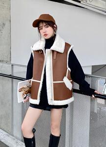 皮毛一体马甲,女装马甲,星期8