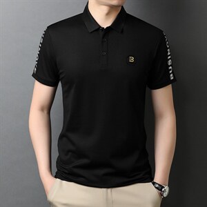 夏季新款男士翻领短袖t恤中年有领男装上衣服休闲POLO衫,男装T恤,电商B212（原钱塘6029）