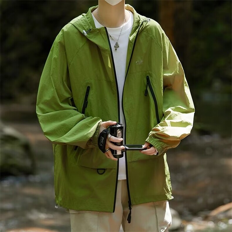 山系机能防紫外线冲锋衣男夏户外速干防晒衣服夹克外套W5787-P43,男装夹克,星座412-2