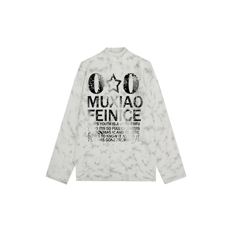 260克重磅扎染德绒半高领打底衫【有货】HD019-DR25233RB-P25图片