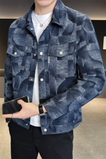 牛仔夹克男2025店主风秋款时尚外套牛仔上衣男士B317/5533/P125，男装工装外套，电商B317