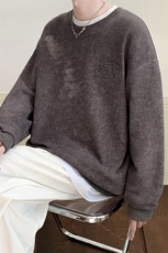 秋季港风圆领卫衣男宽松长袖打底衫外套XZ214-8Y284P35，男装卫衣，星座1204-3