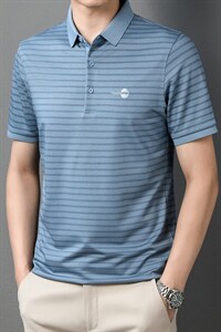 POLO衫男上衣半袖男装衣服男士体恤衫T恤潮牌休闲翻领爸爸短袖男图片