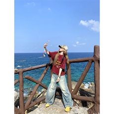 新款短袖t恤男夏季韩版潮流简约半袖上衣港风宽松休闲潮牌体恤衫，男装T恤，星座1210-1