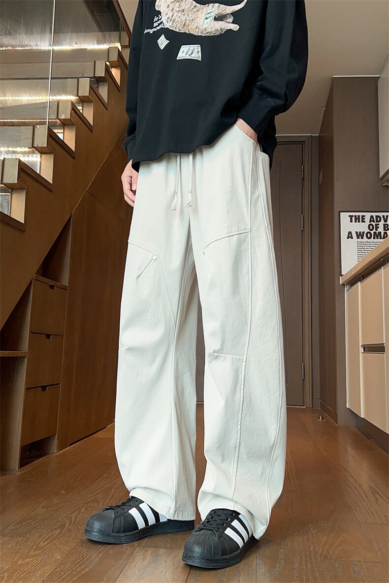 美式铆钉弯刀裤男秋季新款2025宽松潮牌工装裤子-A2270TP45控79,男装休闲裤,电商B241