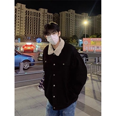 1506-1/JJ591/P109羊羔绒翻领加绒加厚工装棉衣美式复古夹克，男装夹克，星座1506-1