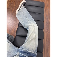 直筒牛仔裤男潮牌美式高街水洗复古做旧宽松休闲长裤WL71511-P48，男装牛仔裤，星座1008