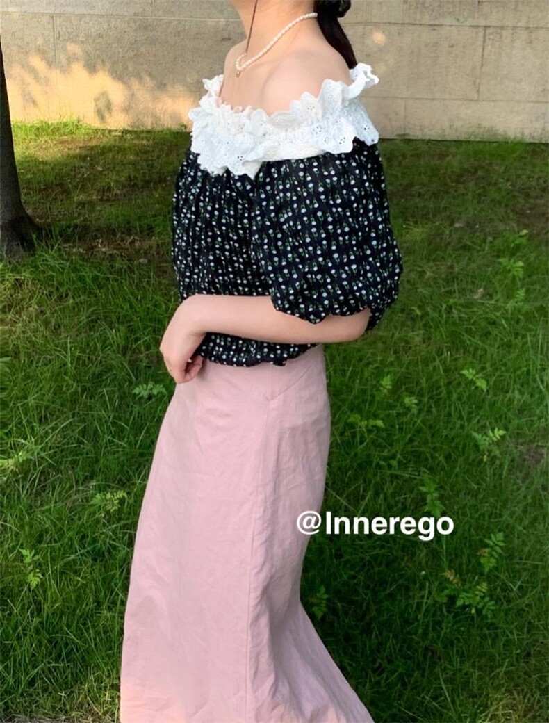 两穿花瓣边小上衣，其它，inner ego