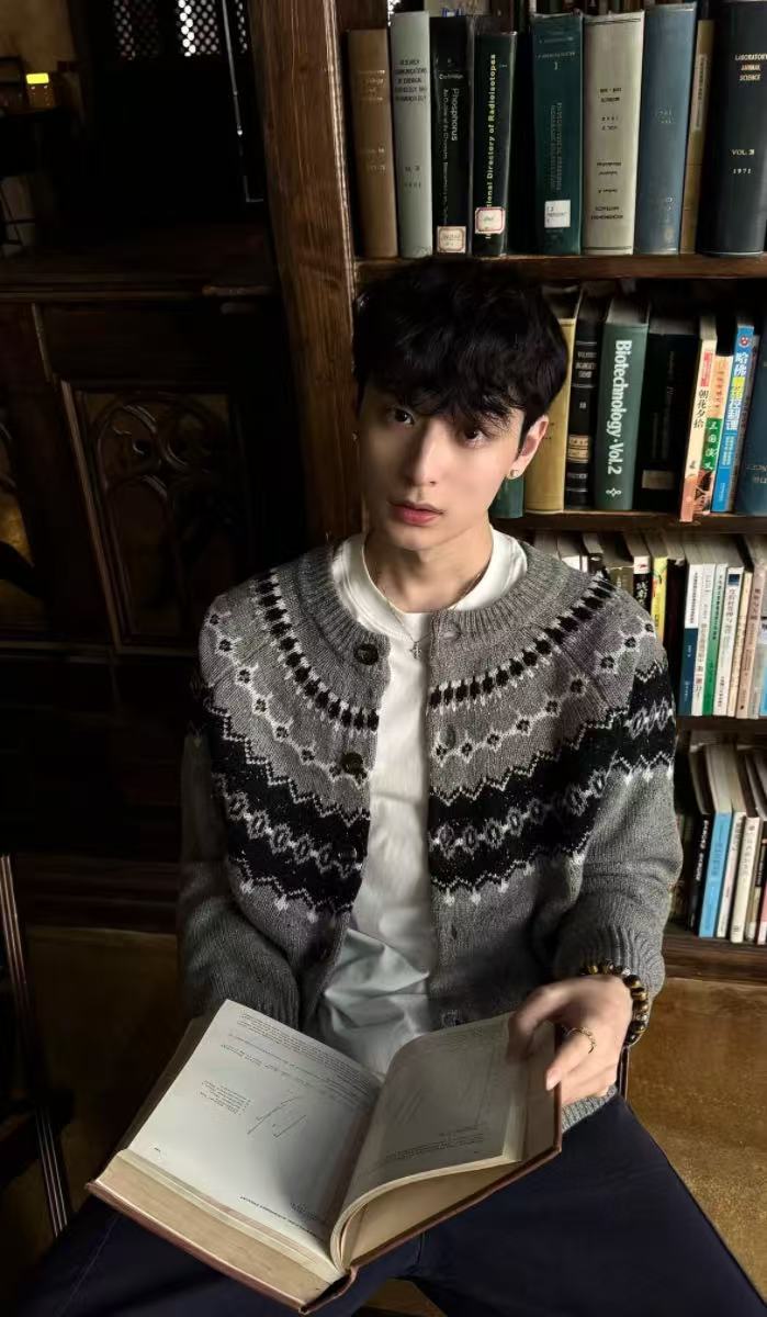 现货~星空费尔岛开衫针织毛衣外套MY2583批68,男装针织衫/毛衣,星座1411A-6