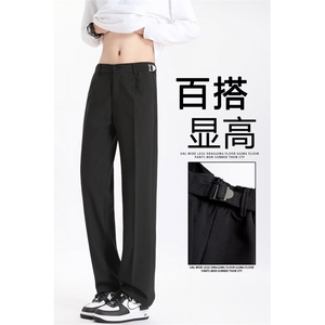 西裤男垂感痞帅高级感直筒裤潮牌休闲裤1211 P45图片