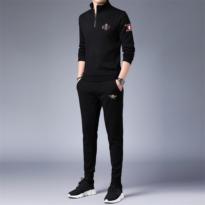 SA8661-2钱塘2020-2中年男士董康康新款时尚休闲简约卫衣P147,男装休闲套装,钱塘207-2