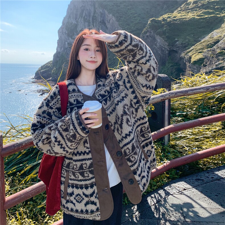 新款现货款号7759羊羔毛棉衣P185K268,女装棉衣/棉服,2D043