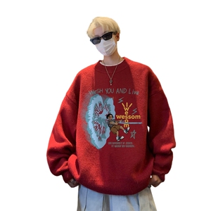 高质量！秋冬季半高领毛衣男加绒加厚线衣男针织衫男MY242-特p38图片