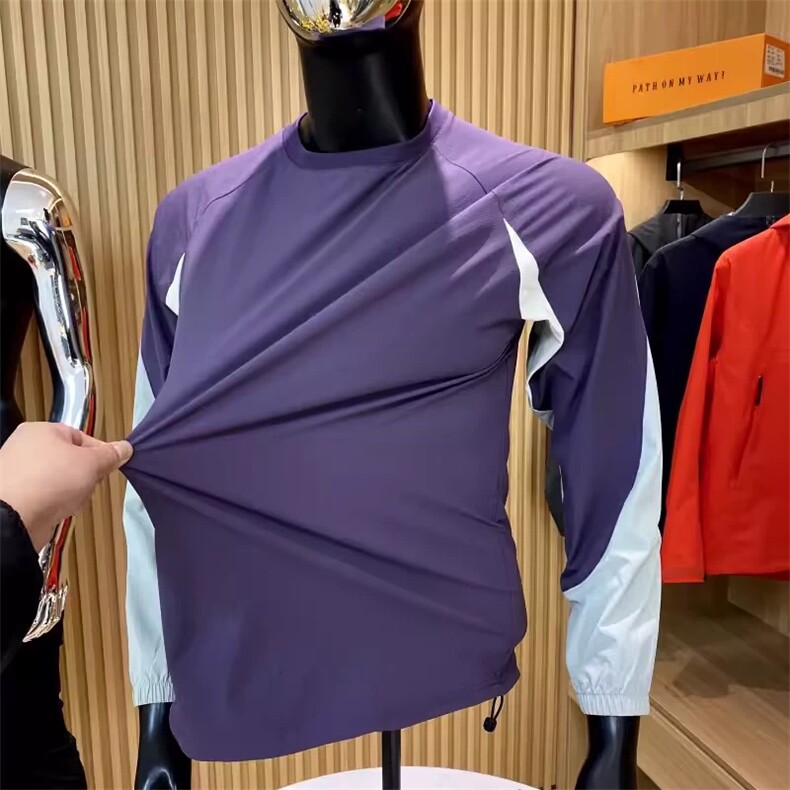 网图有货高品质山系户外防水微弹垂顺拼接运动T恤男女A834-P52，女装T恤，星座1505