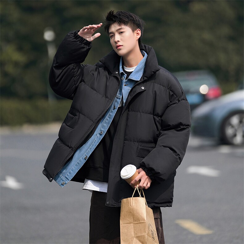 现货一万件抖音直播牛仔假两件大码棉衣情侣棉服8218P118,男装棉衣,电商A030