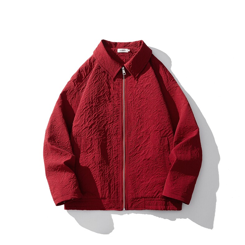 白底大码M-5XL夹克男情侣百搭外套男100%聚酯纤维JK8742P75控108，男装夹克，星座227-7