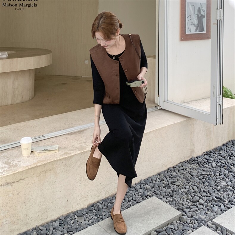 减龄马甲黑色连衣裙两件套女秋季2025新款法式气质优雅巨好看裙子，女装套装/套裙，帛锦泉