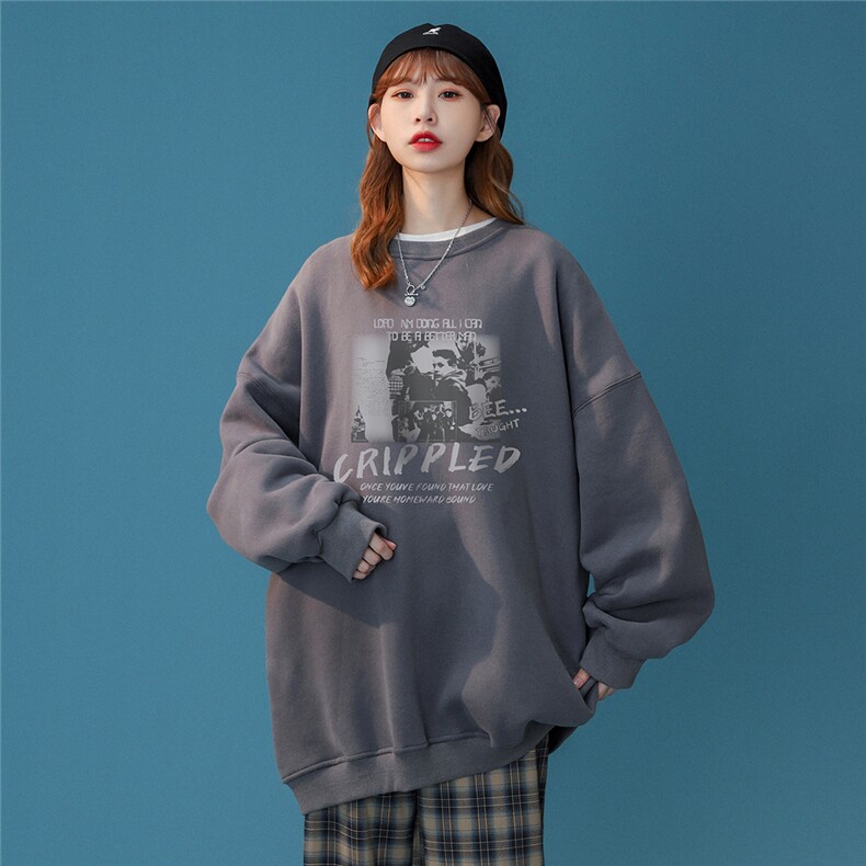 2024春装新款美式hiphop连帽卫衣高街潮流宽松卫衣W157P30控48,男装卫衣,A247A