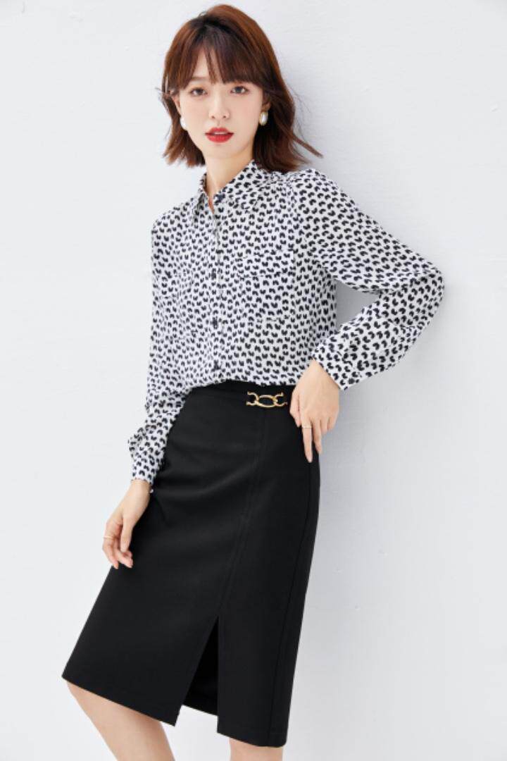 2021秋季新款爱心点衬衫，女装衬衫，秋子丰色(3F)