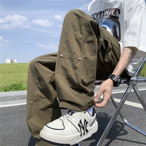 皱感【三防】冰丝透气速干拖地休闲伐木裤伞兵裤XK009-P60控78图片