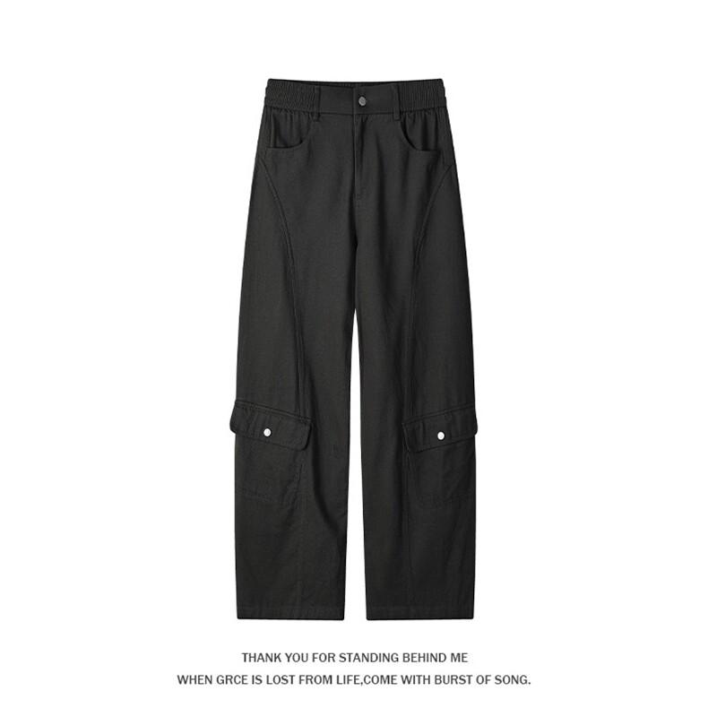 2026春季新款美式拼接多口袋弯刀裤男K24126-特P50建议零售价128,男装休闲裤,电商A001