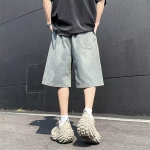 2024美式牛仔裤男款春夏季短裤潮 D2135 P40图片
