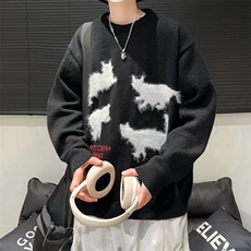 美式圆领毛衣男慵懒风休闲针织衫M5667P50，男装针织衫/毛衣，星座1116-2