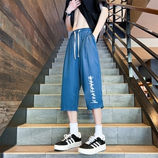 冰丝七分裤男大码速干短裤男五分裤港风风格QK72399-P25，男装休闲裤，电商A040