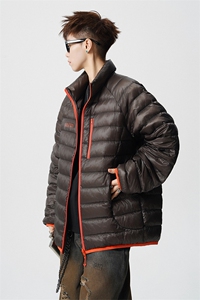 印花轻便90绒白鸭绒M-5XL大码：锦纶羽绒服男78187P228控328图片