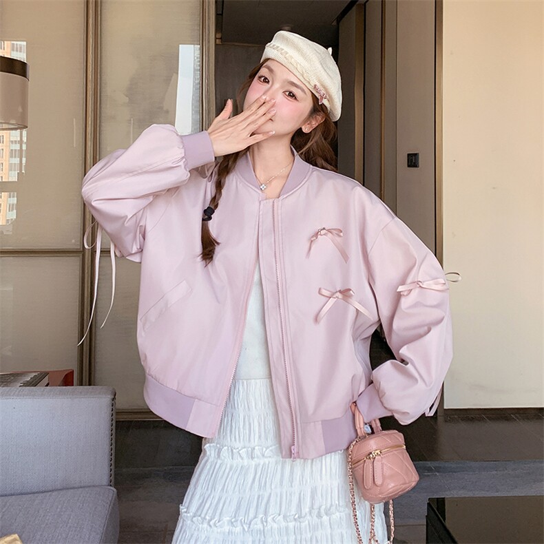 现货蝴蝶结外套2536P155控228,女装短外套,2C201
