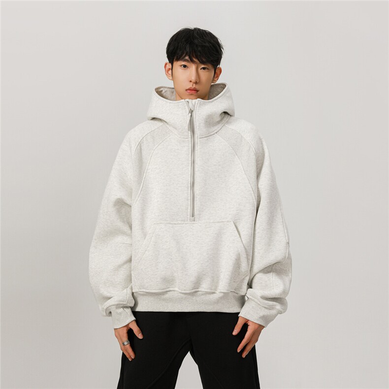 高品质cleanfit450g重磅套头版拉链卫衣外套TTTB17-特P78控128,男装卫衣,星座1315