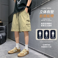 现货夏季工装短裤男ins潮牌休闲百搭潮流痞帅五分裤D02521-P38，男装休闲裤，星座308B-2