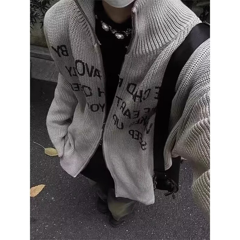 高质量复古高领双拉链针织衫毛衣MY070-P60,男装针织衫/毛衣,星座313A(原308A-2)