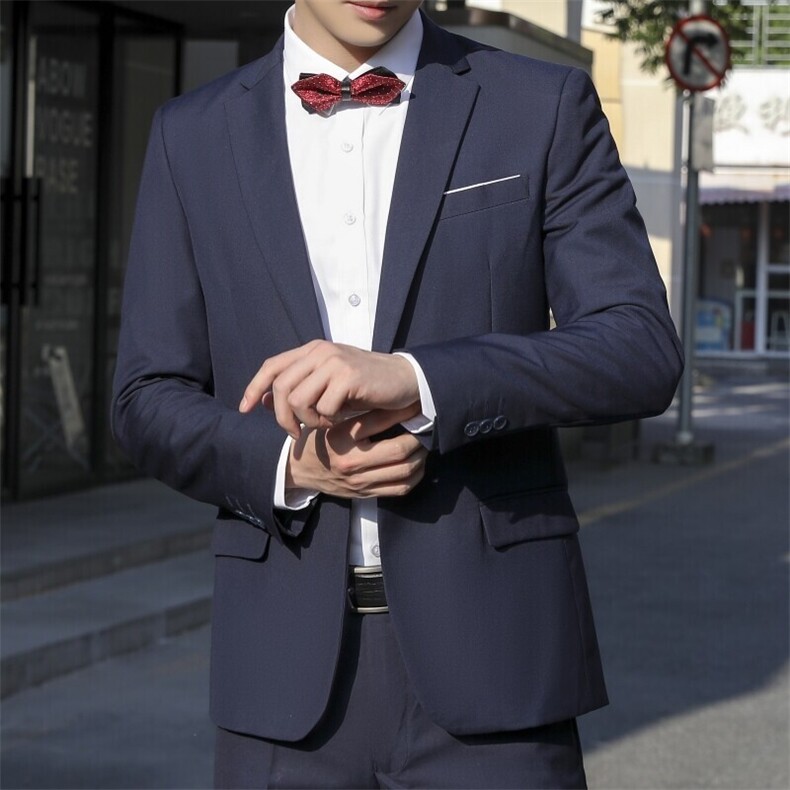 LY8591-XK-MP97修身纽扣男士修身休闲西服套装商务正装高级感，男装西服，星座510A-2