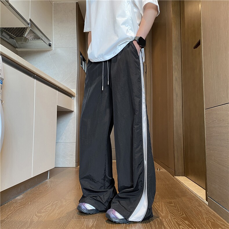 抖音品质夏季新款机能拉链潮流宽松休闲裤B315-K25420-特p35控68,男装休闲裤,电商B315