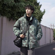 2025直冲男潮牌潮流港风高街高中生保暖羽绒棉服A170-M835-TP55，男装棉衣，电商A170