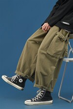 2025秋季装男女款ins潮中性风宽松大筒束脚裤休闲裤K442/P55，男装休闲裤，星座608A