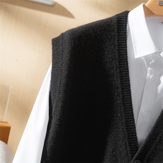 2025秋冬百搭时尚简约马甲男士羊绒衫，男装羊绒套衫，澳坤羊绒