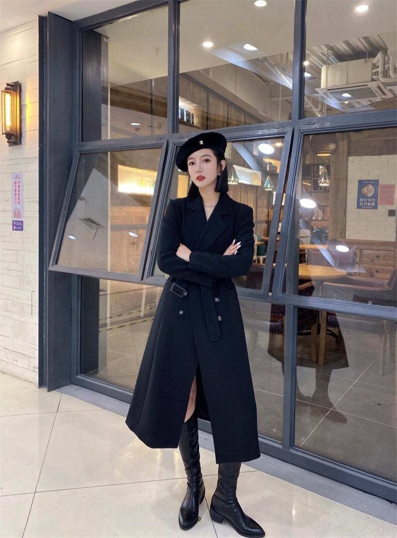 【现货】2021秋季长外套精纺TR面料系列款88012，其它，蓝典