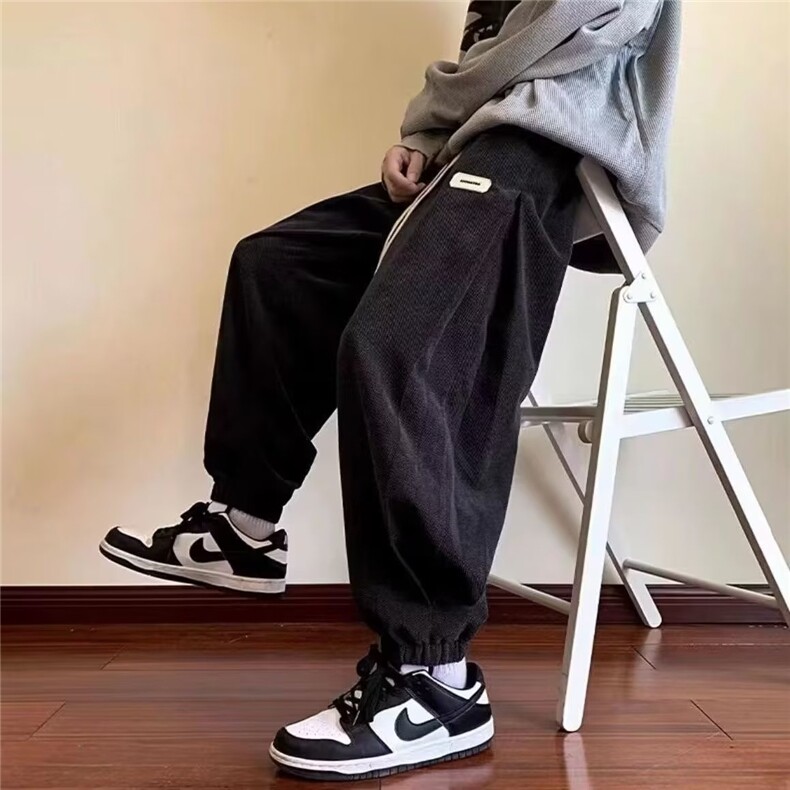 流运动裤春秋宽松型慵懒休闲裤时尚潮牌青春流行潮牌XXM20,女装休闲裤,星座208-5