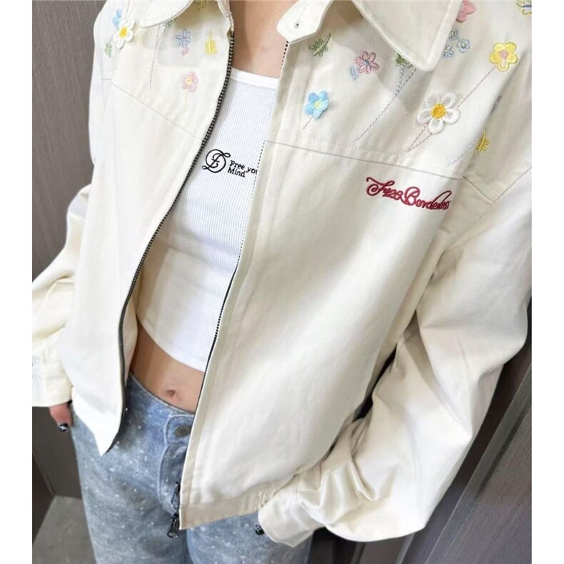 外套女新款宽松百搭刺绣短款夹克上衣潮JK730-P62,男装夹克,星座208-5